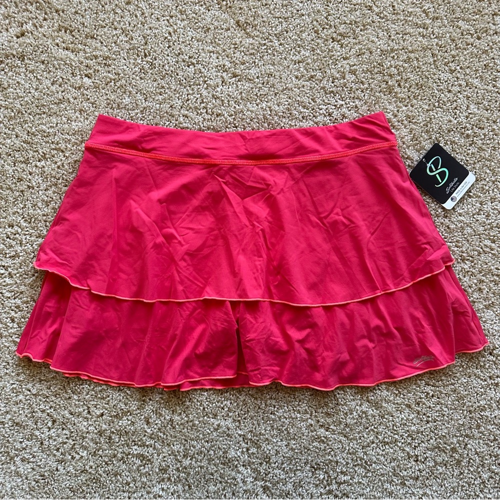 Sofibella Life.Style 14” Skort Women’s XL Coral Pink Tennis Golf Skirt‎ NWT